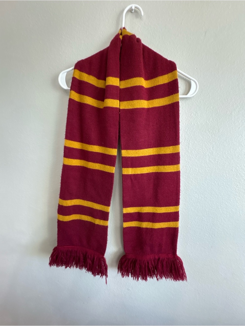 Pottery Barn Kids Harry Potter Gryffindor Scarf Knit Burgundy Gold
